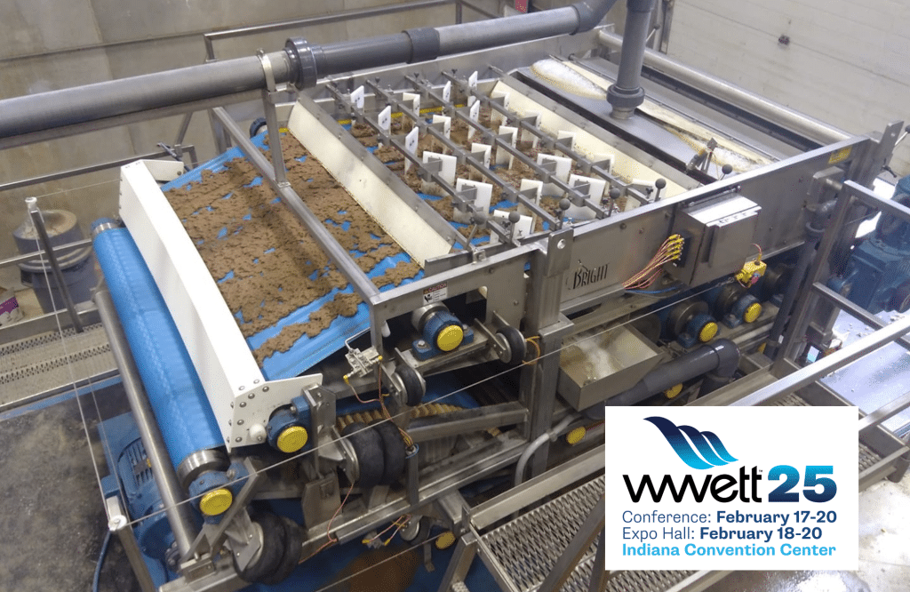 Belt filter press for dewatering image for the WWETT 2025 waste management event image.
